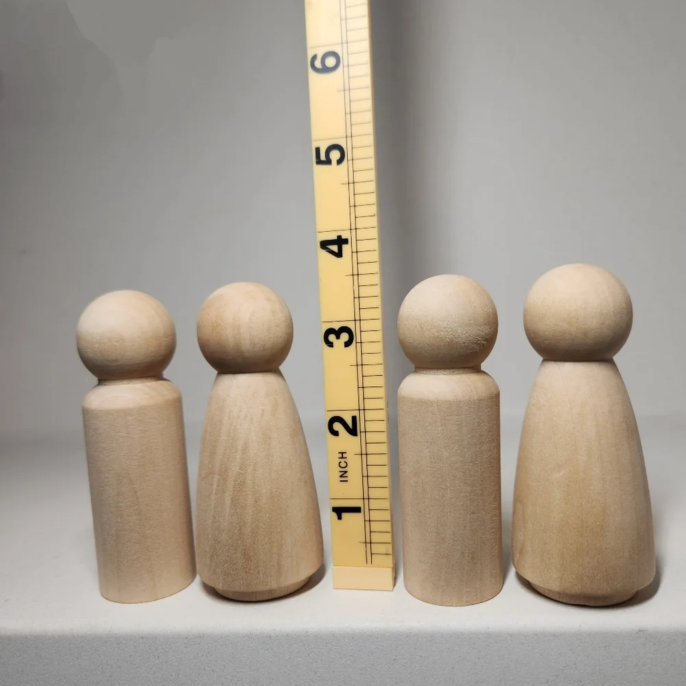 LARGE 20 Peg Dolls Craft Supplies 3.5